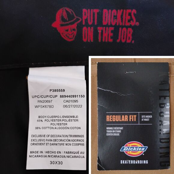 Dickies Men's Brown Skateboarding Chinos - Picture 11 of 12